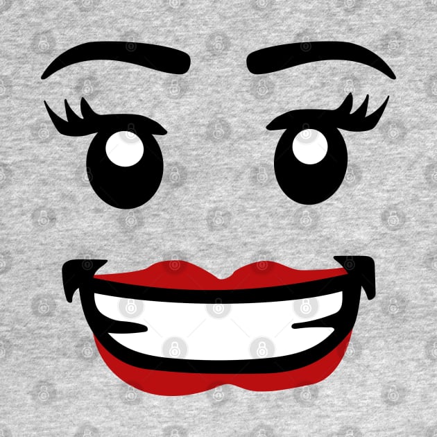 Lego Minifig Smiles and Lippy by Neon-Light